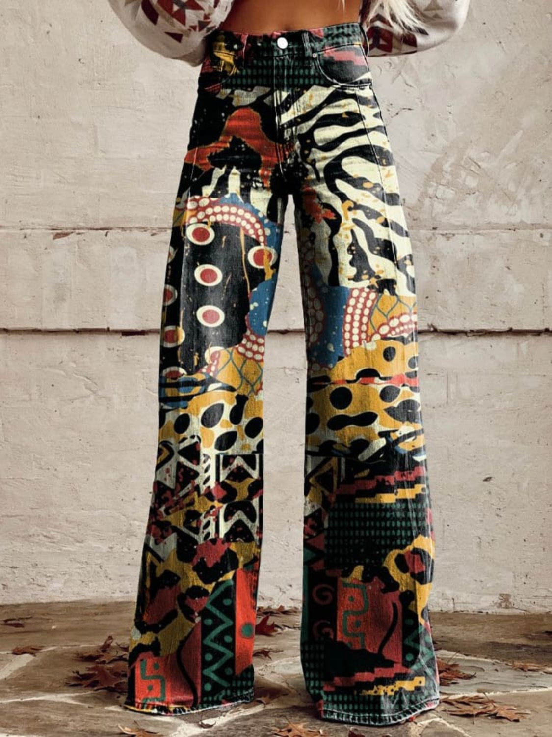 Estelle | Vintage Look Weitbein-Hose
