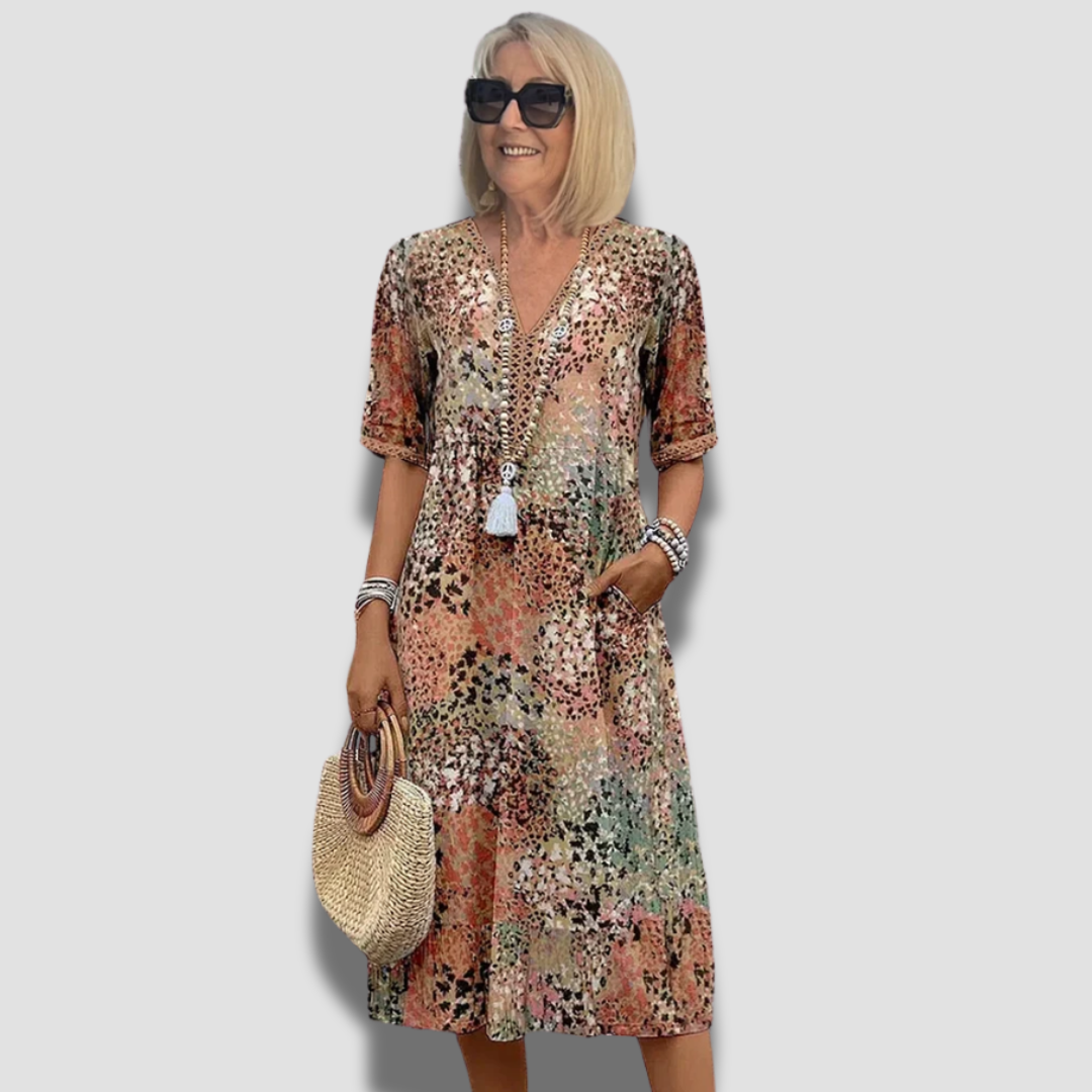 Florencia™ - Vibrantes Midi-Kleid