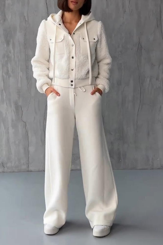 Lisette™ Zweiteiliges Set aus Lammwoll-Sweatshirt