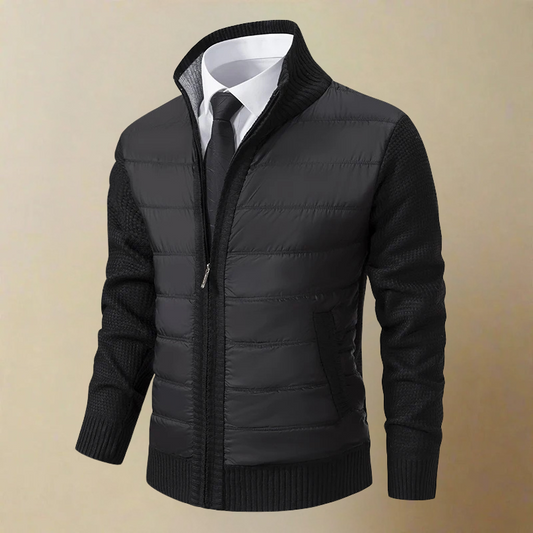 Feodor – Warme Stehkragen Reißverschluss Jacke