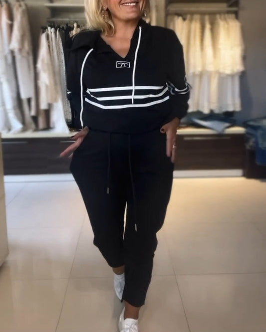 Mira™ gestreifte Hose und Kapuzenjacke inklusive