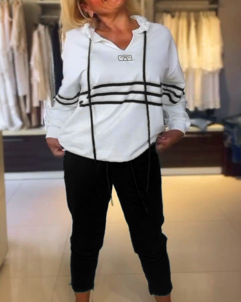 Mira™ gestreifte Hose und Kapuzenjacke inklusive