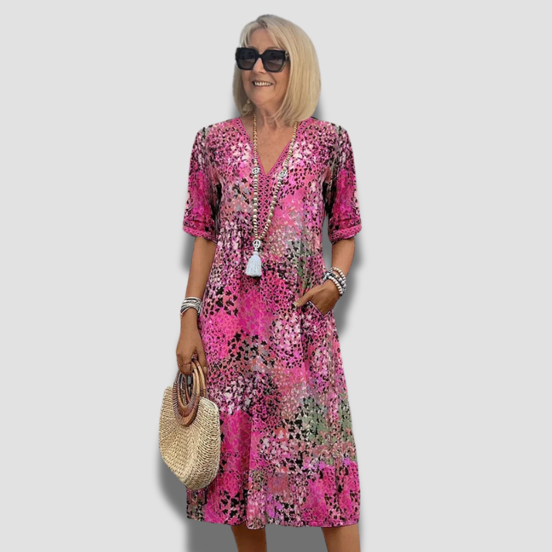 Florencia™ - Vibrantes Midi-Kleid