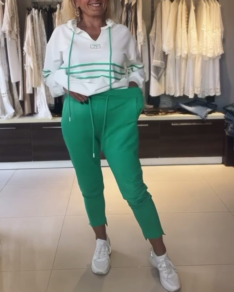 Mira™ gestreifte Hose und Kapuzenjacke inklusive