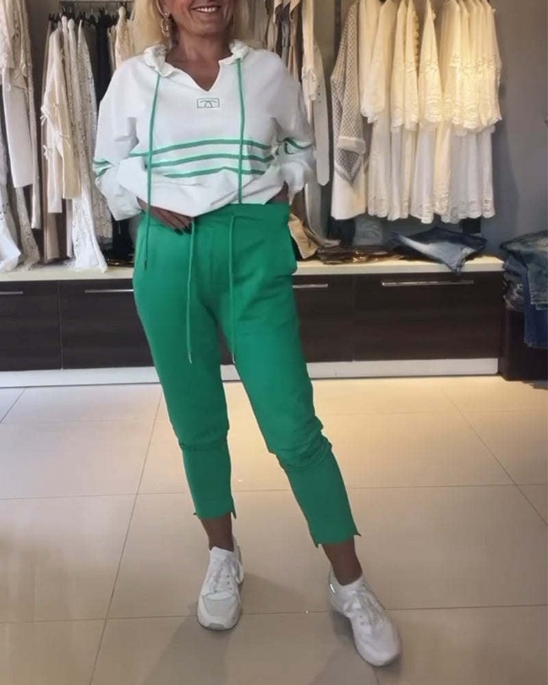 Mira™ gestreifte Hose und Kapuzenjacke inklusive