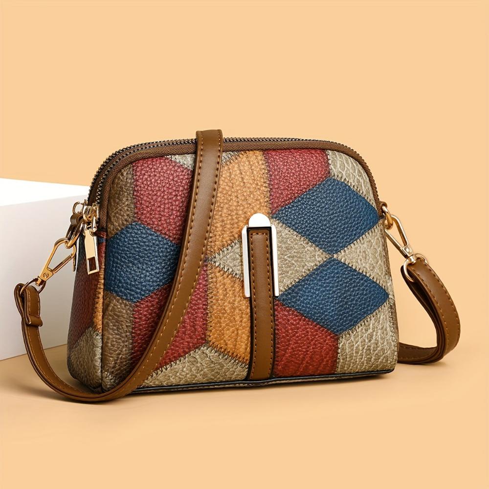Luna | Mini-Umhängetasche im Patchwork-Stil