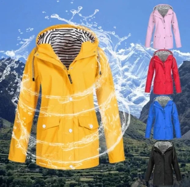 Wasserdichte und winddichte Jacke für Frauen