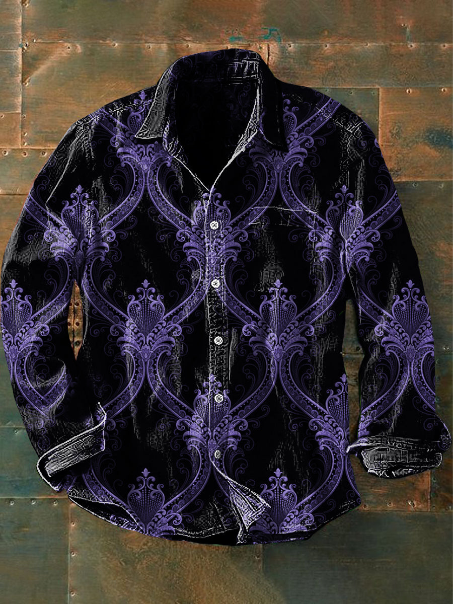 Unisex Herren Retro Grafik Print Lässiges Langarm-Shirt